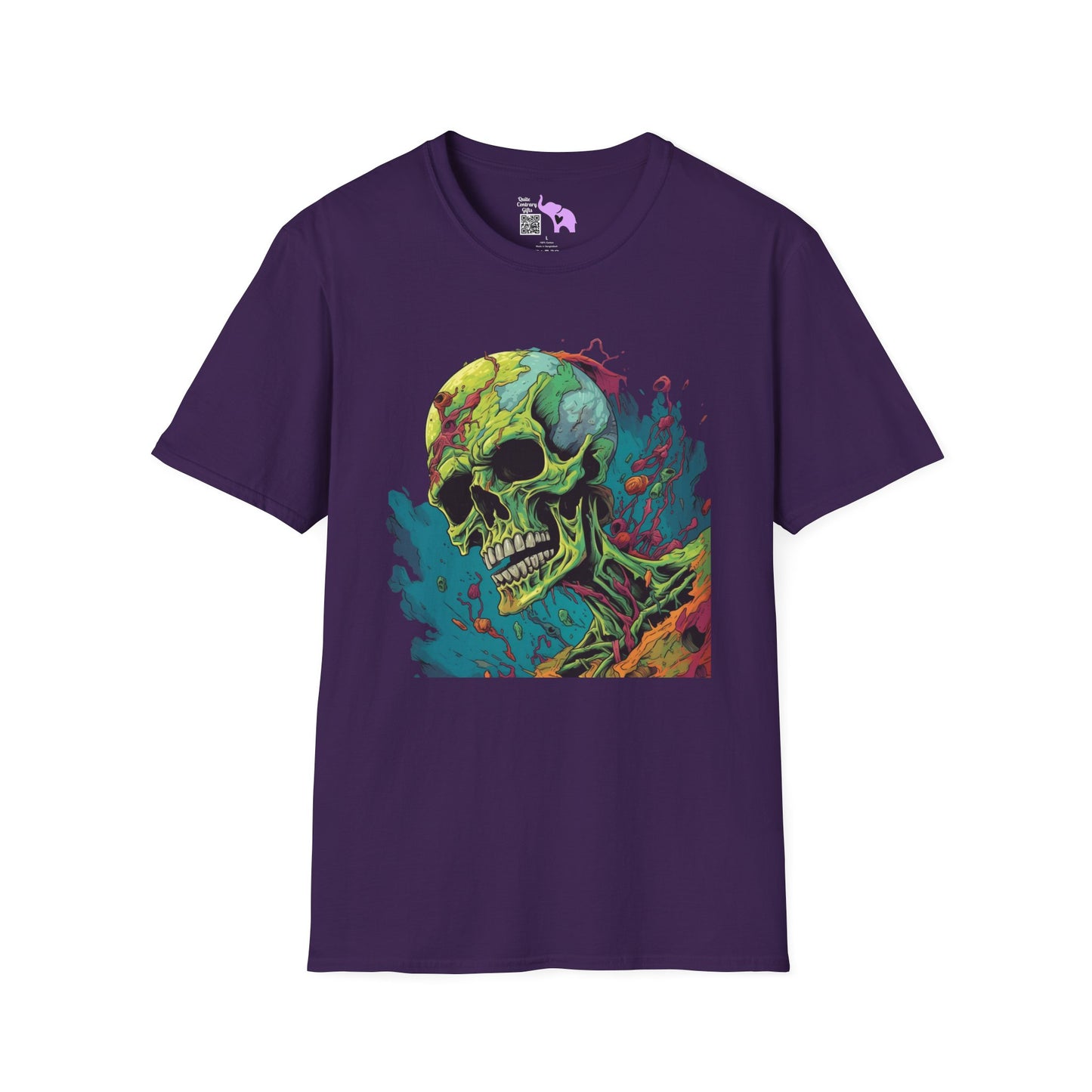 Surreal Skullscape Adult T-shirt