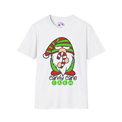 Candy Cane Crew Gnome Adult T-shirt