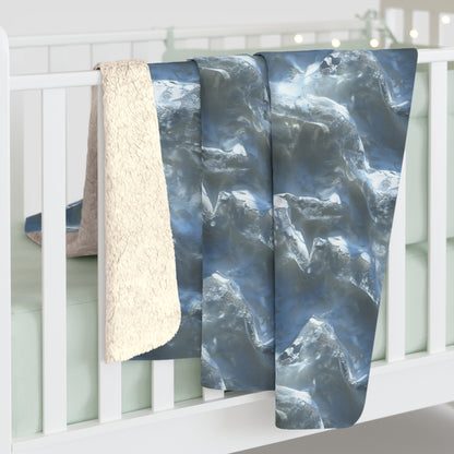 Snowdrift Sheer & Lace Fleece Blanket
