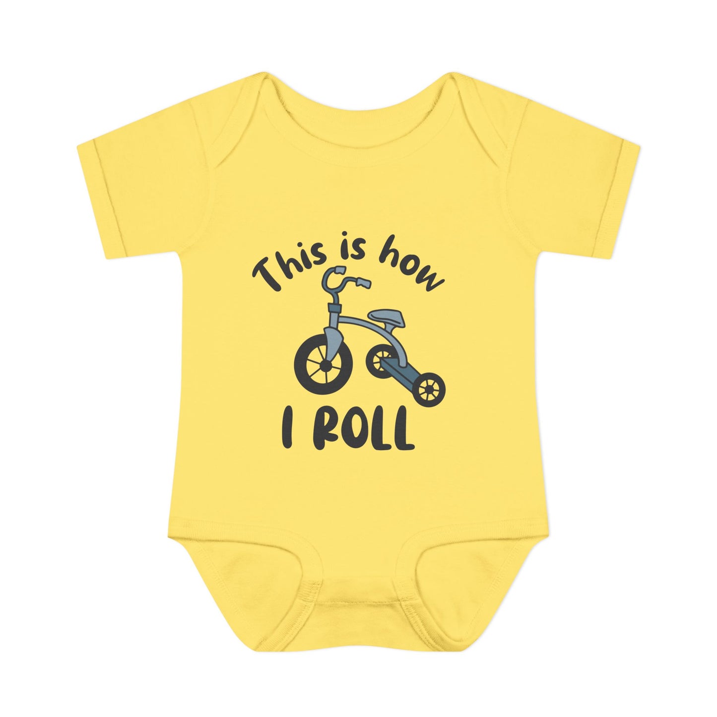 This is How I Roll (Tricycle) Baby Rib Bodysuit