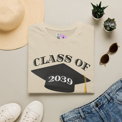 Class of 2039 T-shirt for 2026/27 Kindergarten (Style 2)