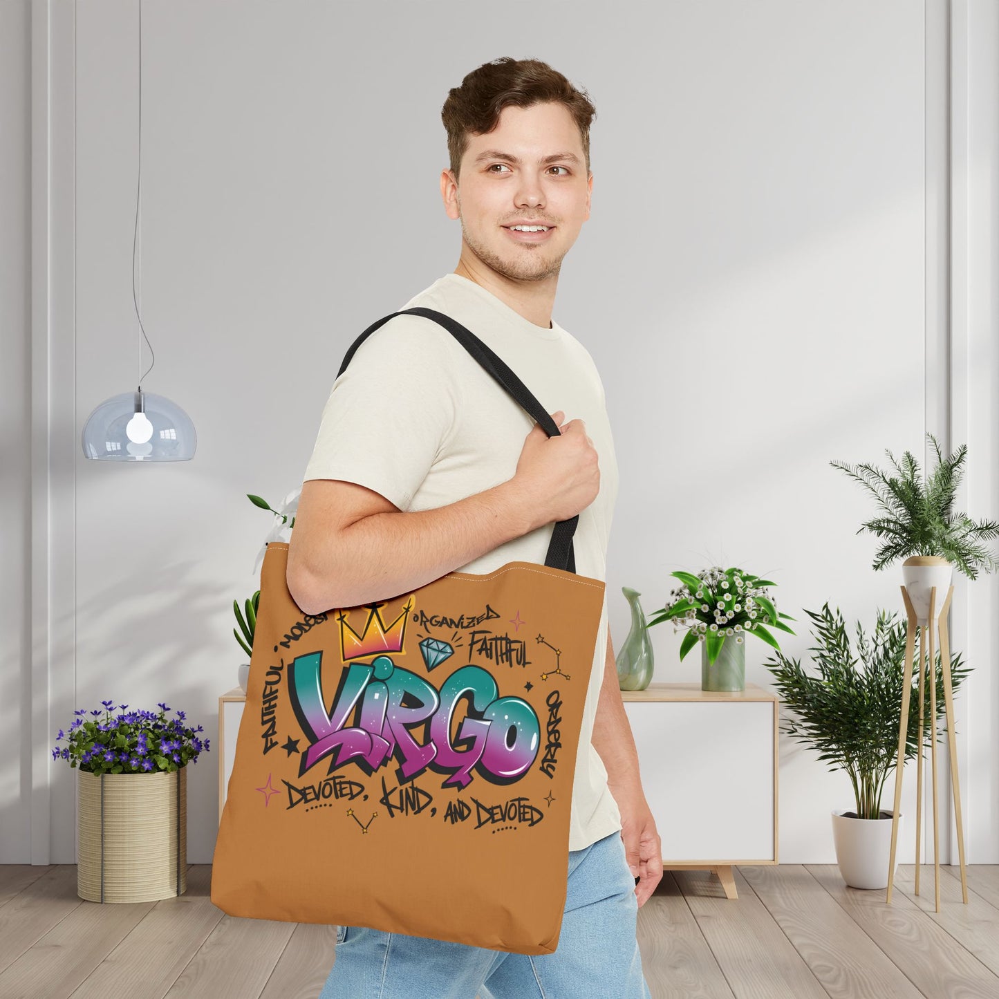Virgo Street Art Canvas Tote Bag