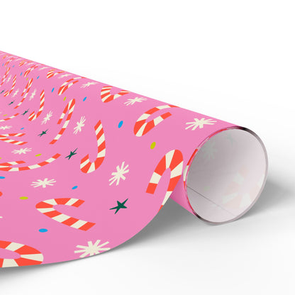 Peppermint Wishes Wrapping Paper