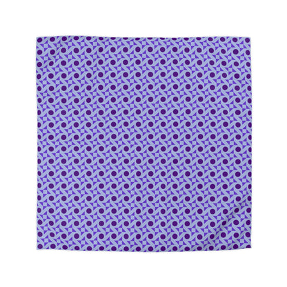 Violet Pinwheels Microfiber Duvet Cover