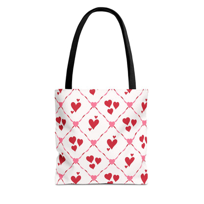 Cupid’s Lattice Canvas Tote Bag