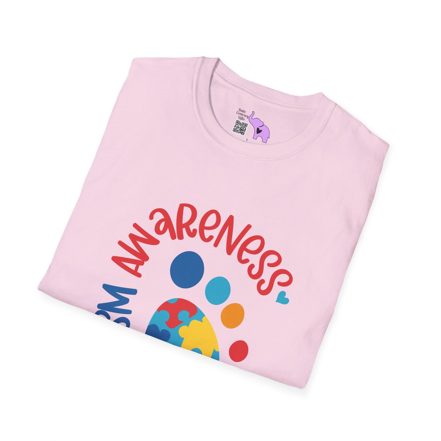 Autism Awarness (Footprint) Adult T-shirt