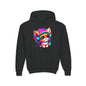 Cool Kitten w/Headphones Youth Hoodie
