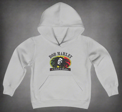 Bob Marley A Tribute To Freedom Youth Heavy Blend Hooded Sweatshirt