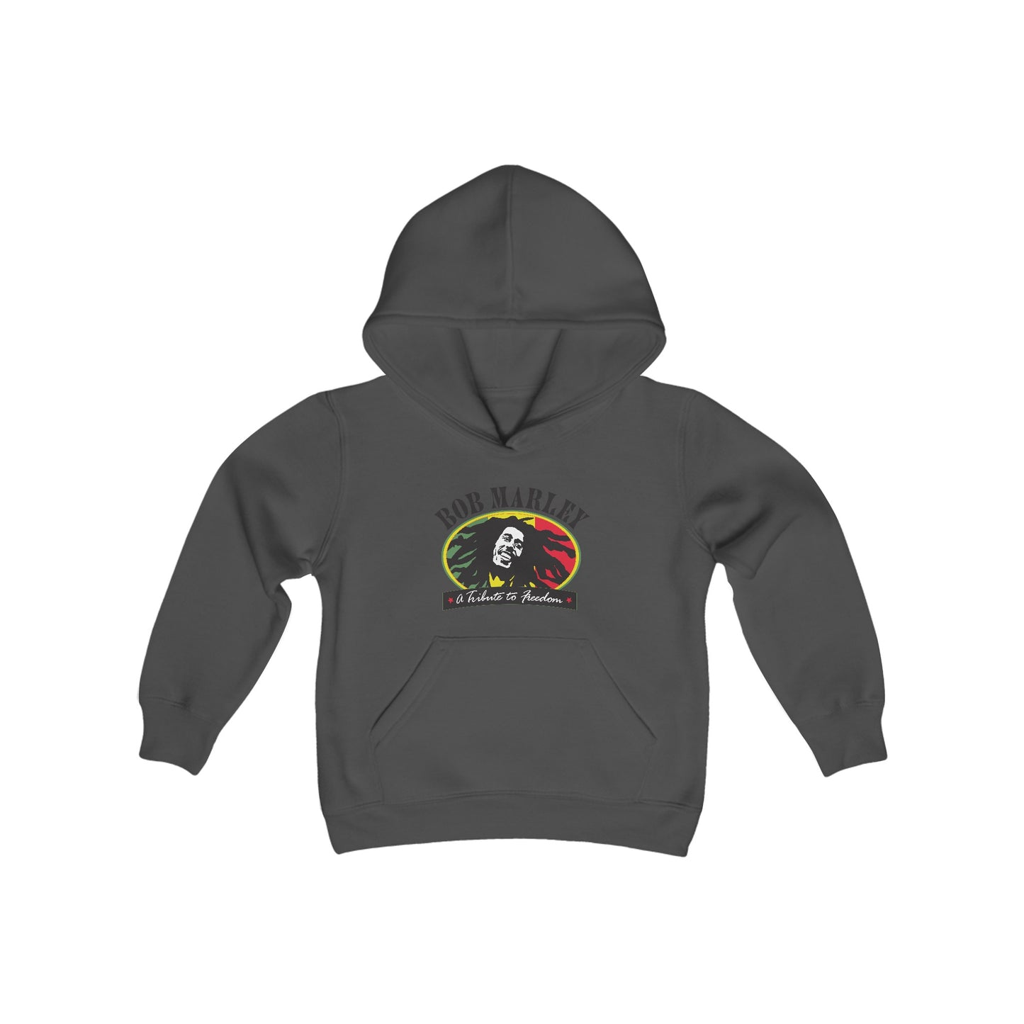 Bob Marley A Tribute To Freedom Youth Heavy Blend Hooded Sweatshirt