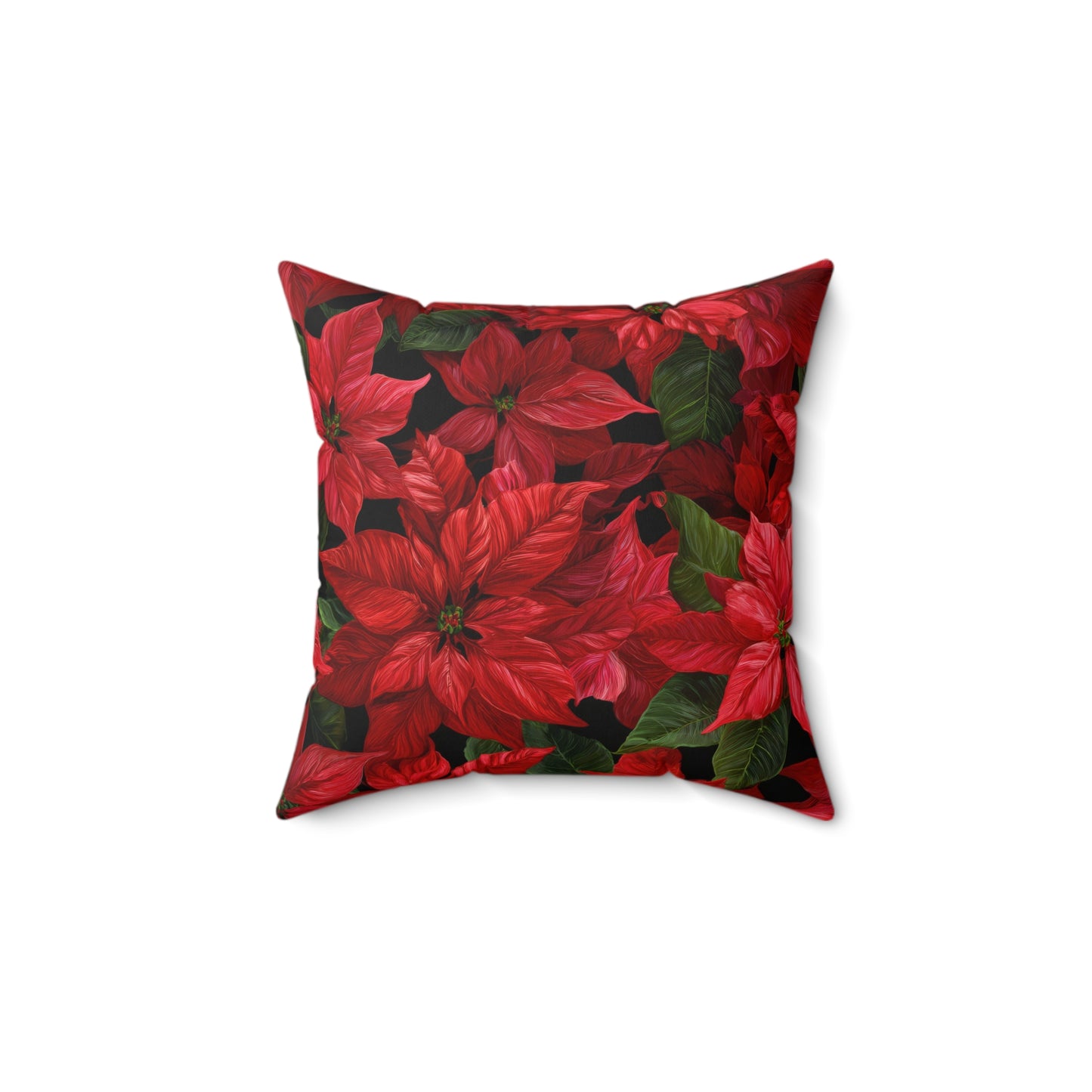 Crimson Noel Throw Pillow