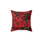 Crimson Noel Throw Pillow
