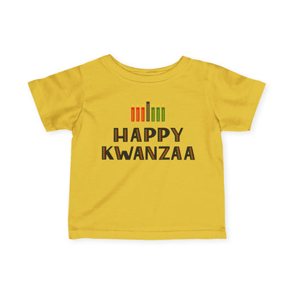 Happy Kwanzaa (Kinara) Infant Soft T-Shirt