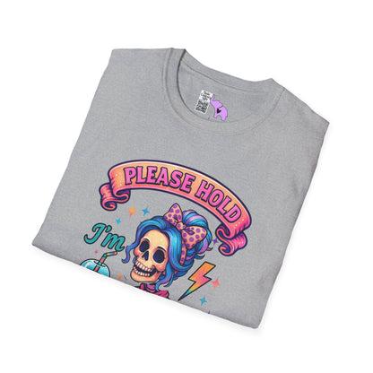 Please Hold I'm Mentally Buffering Adult T-shirt