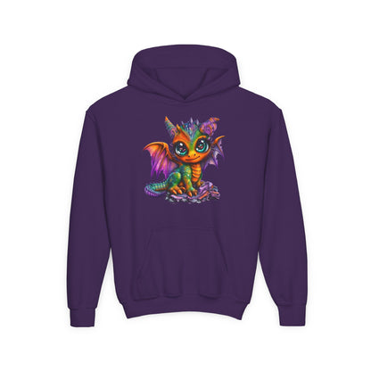 Colorful Baby Dragon Youth Hoodie