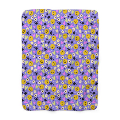 Happy Little Things Fleece Blanket