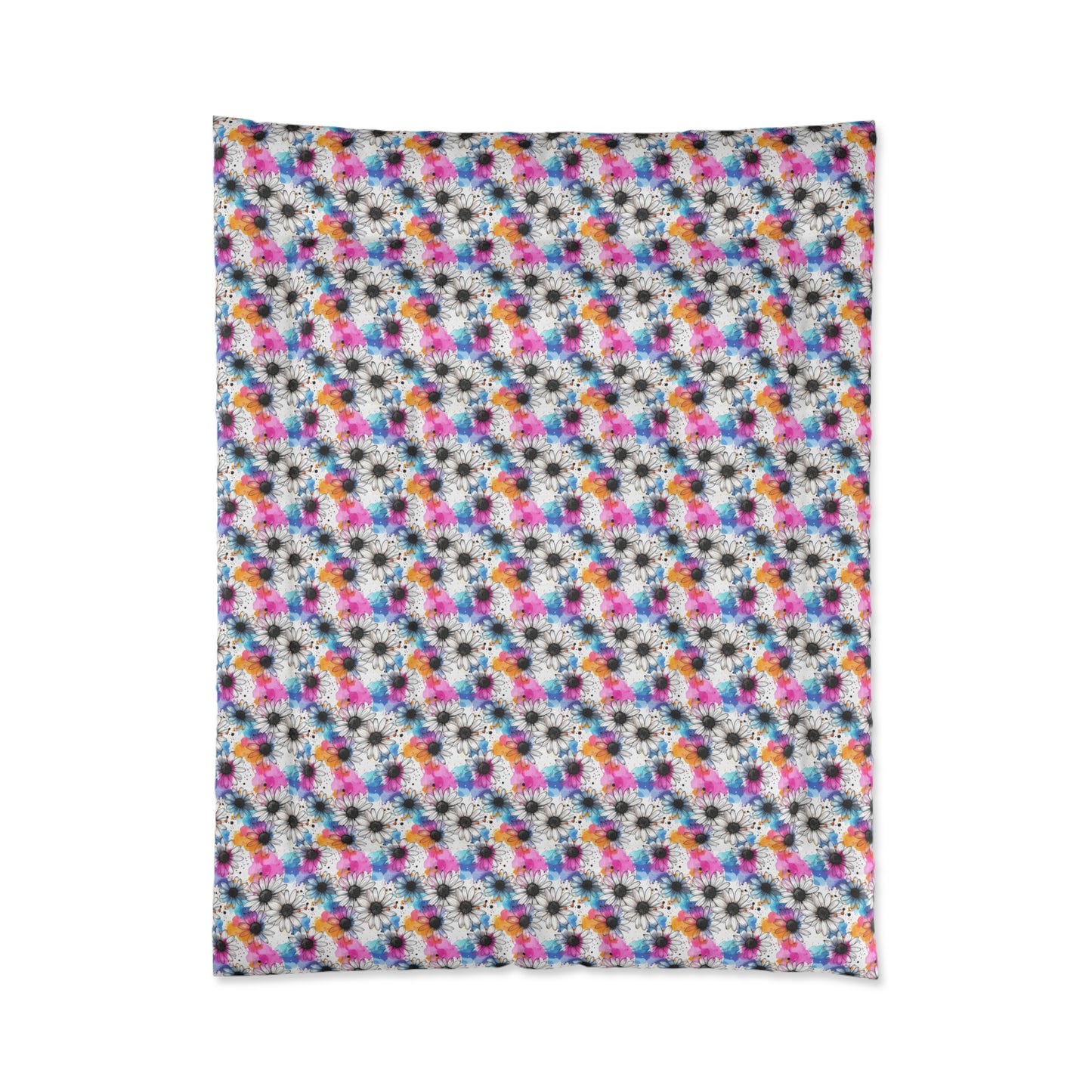 Watercolor Daisy Dream Comforter