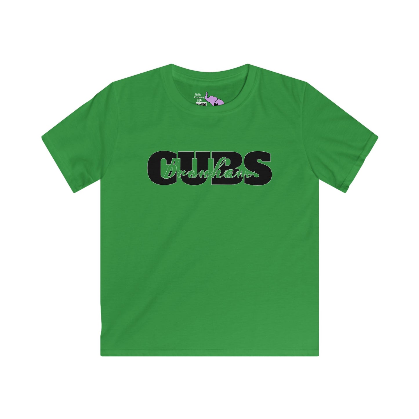 Brenham Cubs Double Text Youth Softstyle Tee