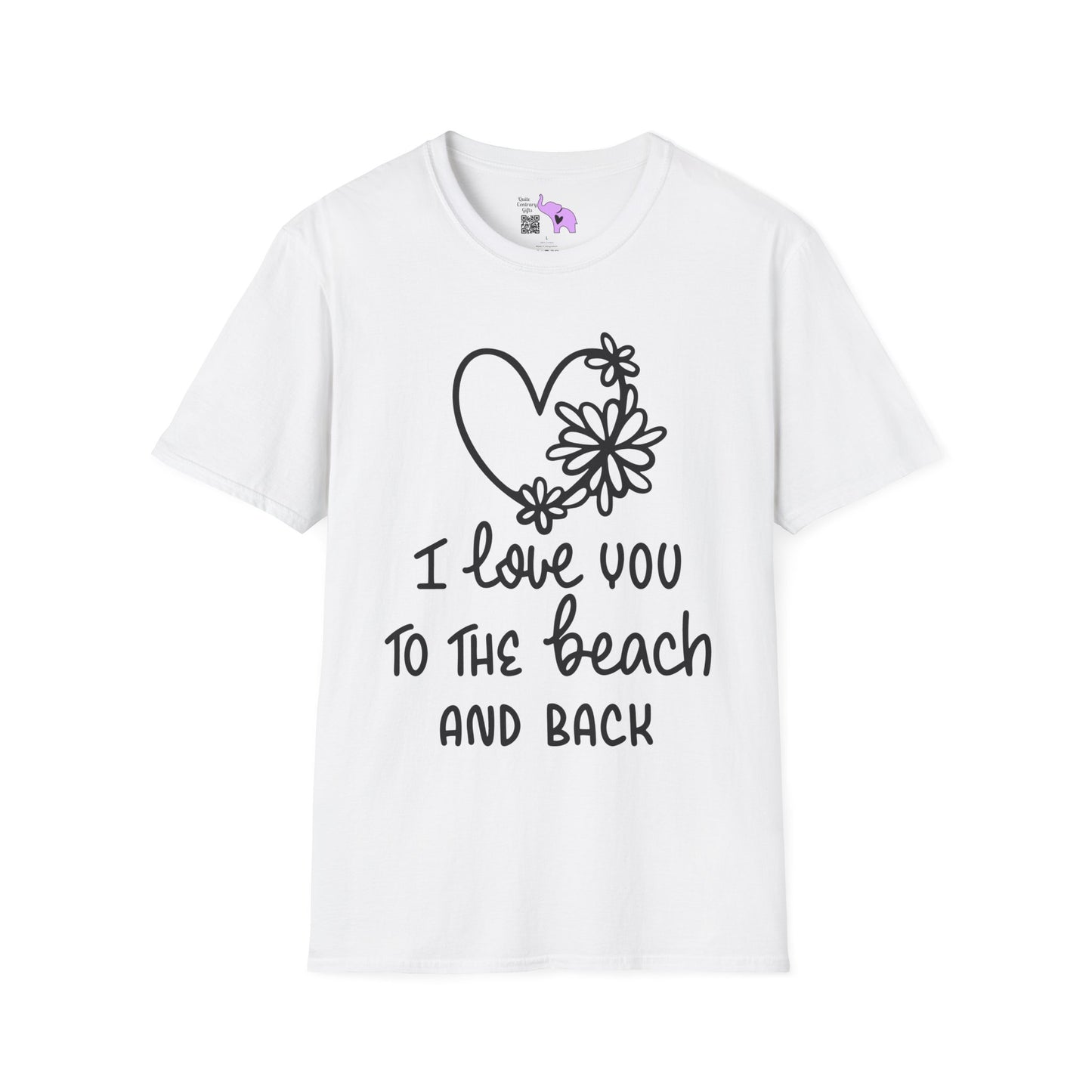 I Love You To The Beach Adult T-shirt