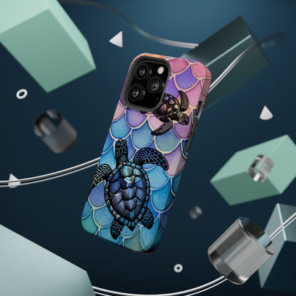 Sea Turtle Silhouette MagSafe® Compatible Tough Case for iPhone