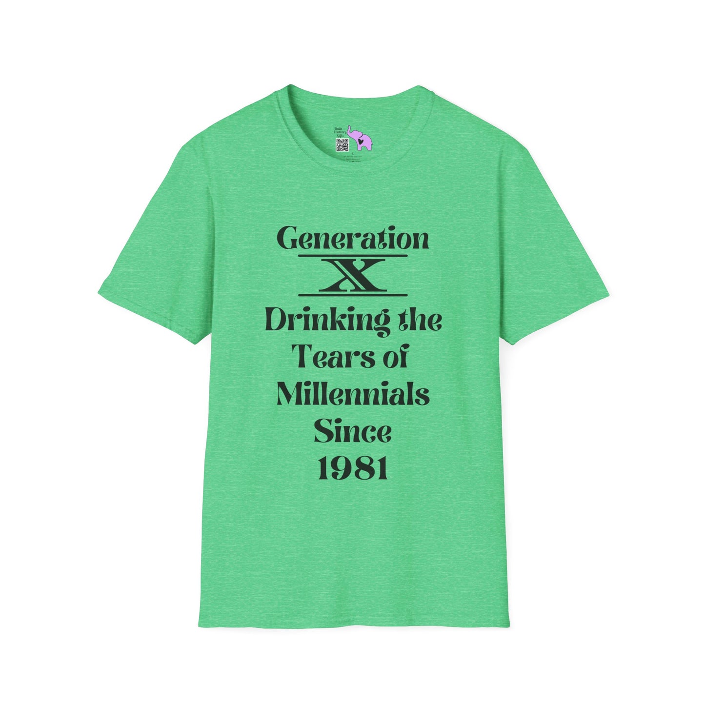 GenX Drinking Millennial Tears Adult T-shirt
