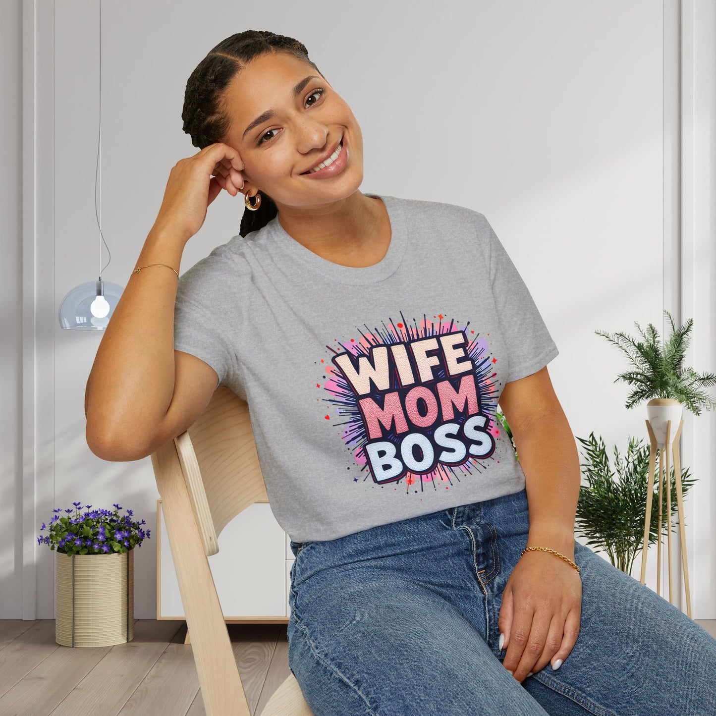 Wife Mom Boss Adult T-shirt