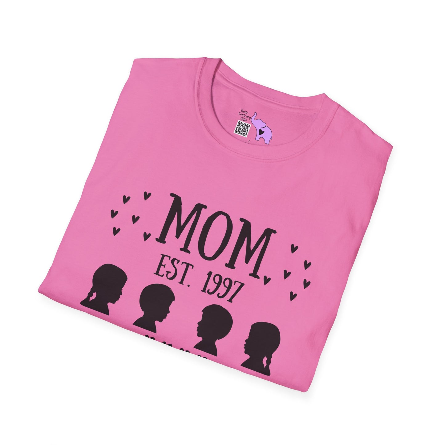 Mom Est. Grandma Est. Great Grandma Est. Custom Adult T-shirt