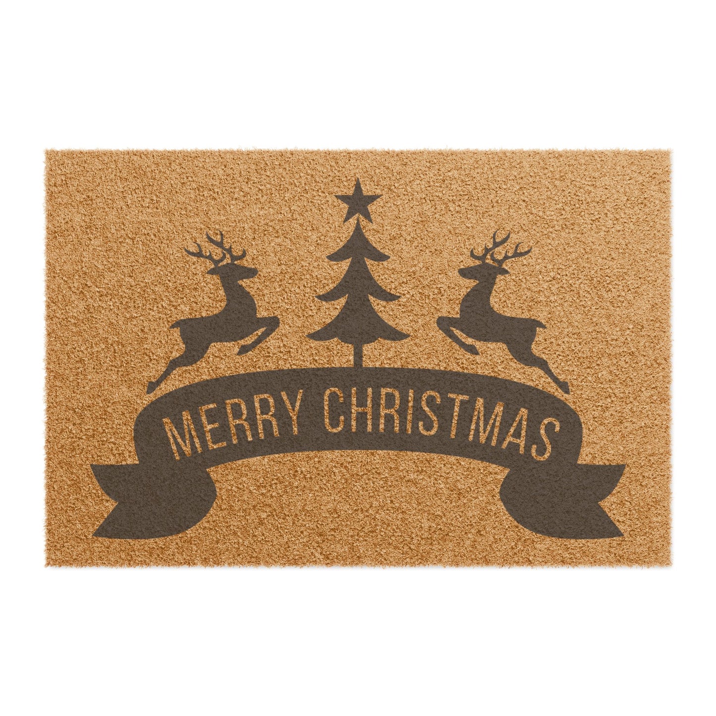 Merry Christmas Coconut Fiber Doormat