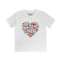 Floral Heart Youth Softstyle Tee