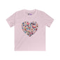 Floral Heart Youth Softstyle Tee