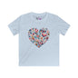 Floral Heart Youth Softstyle Tee