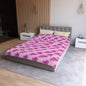 Bubblegum Bloom Peonies Microfiber Duvet Cover