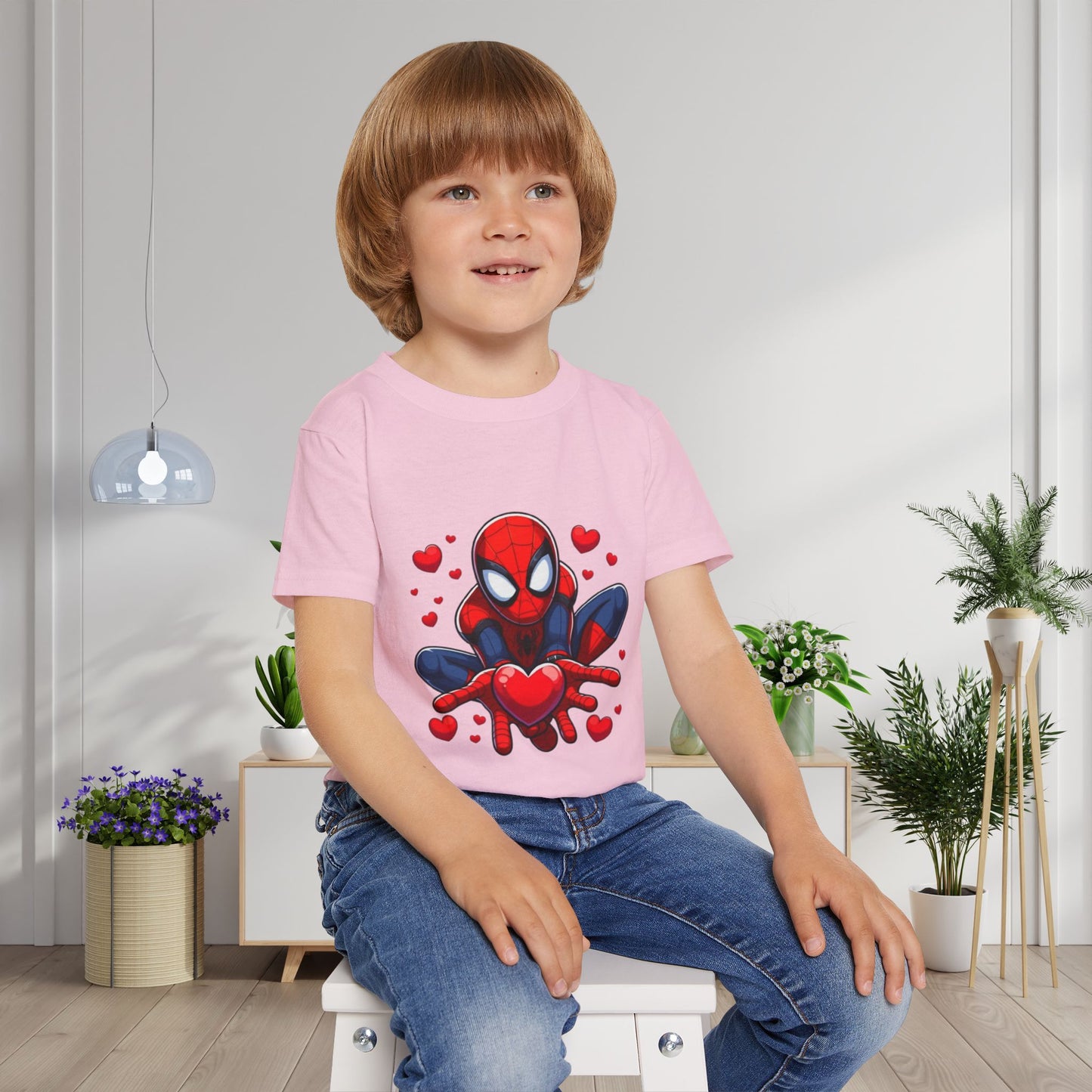 Valentines Spiderman Heavy Cotton™ Toddler T-shirt