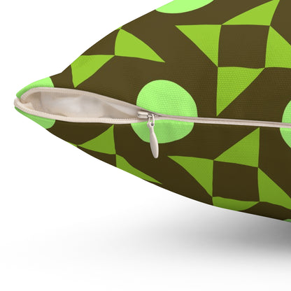Pistachio Pinwheels Throw Pillow