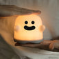 Cute Boo Ghost Silicone Bedside Night Light LED Touch Lamp