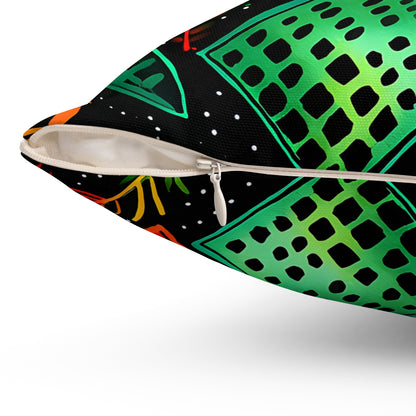 Kujichagulia Waves Throw Pillow
