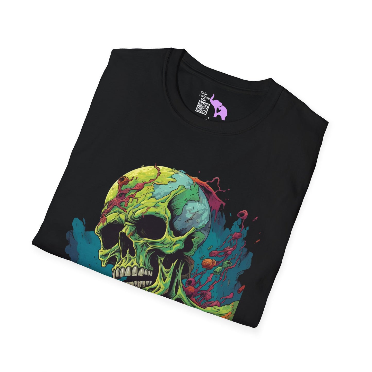 Surreal Skullscape Adult T-shirt