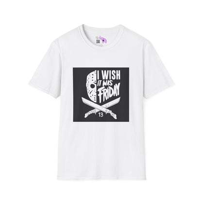 Jason Voorhees I Wish It Was Friday Adult T-shirt