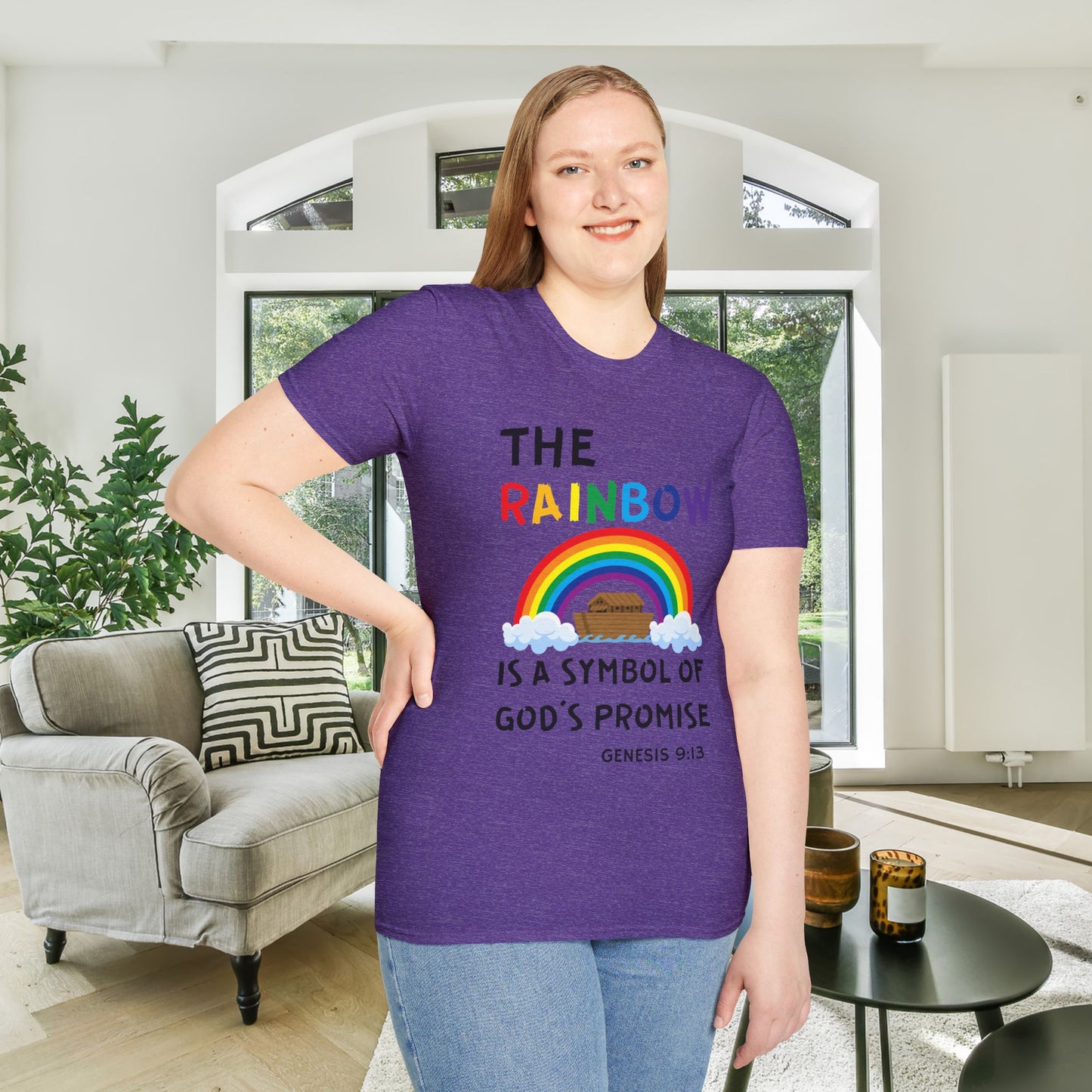 The Rainbow Is A Symbol of God's Promise Adult T-shirt
