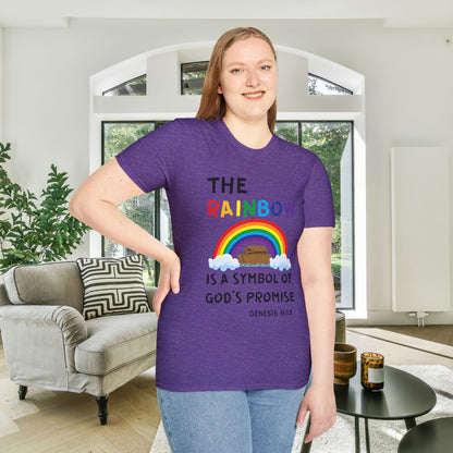 The Rainbow Is A Symbol of God's Promise Adult T-shirt