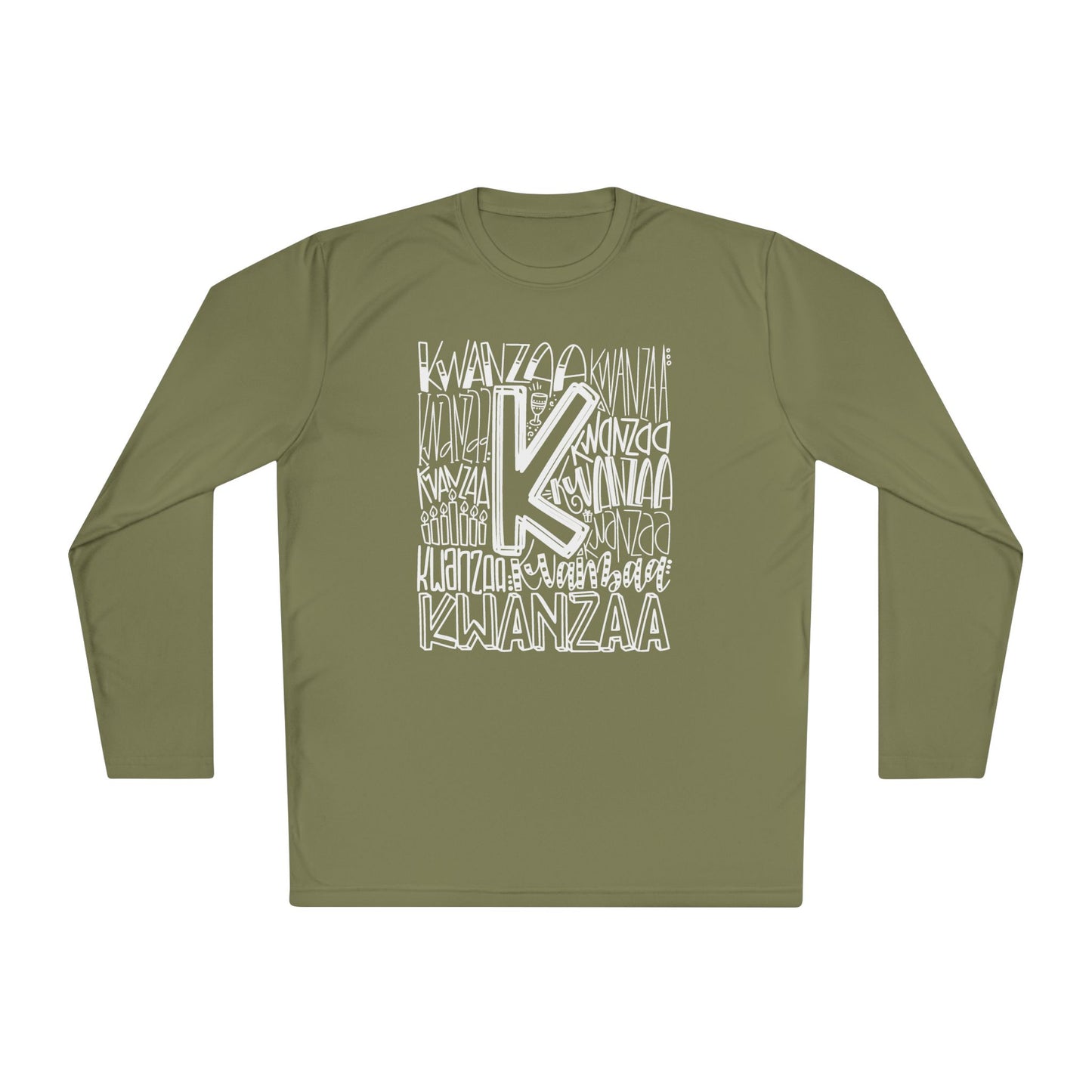 Kwanzaa Wordcloud Adult Long Sleeve Tee