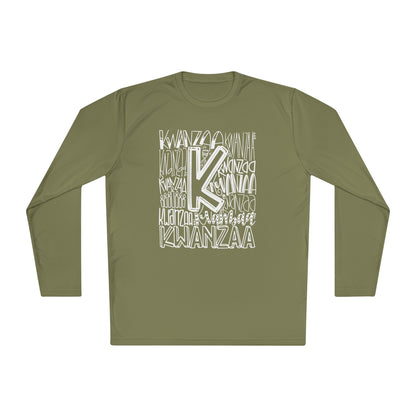 Kwanzaa Wordcloud Adult Long Sleeve Tee