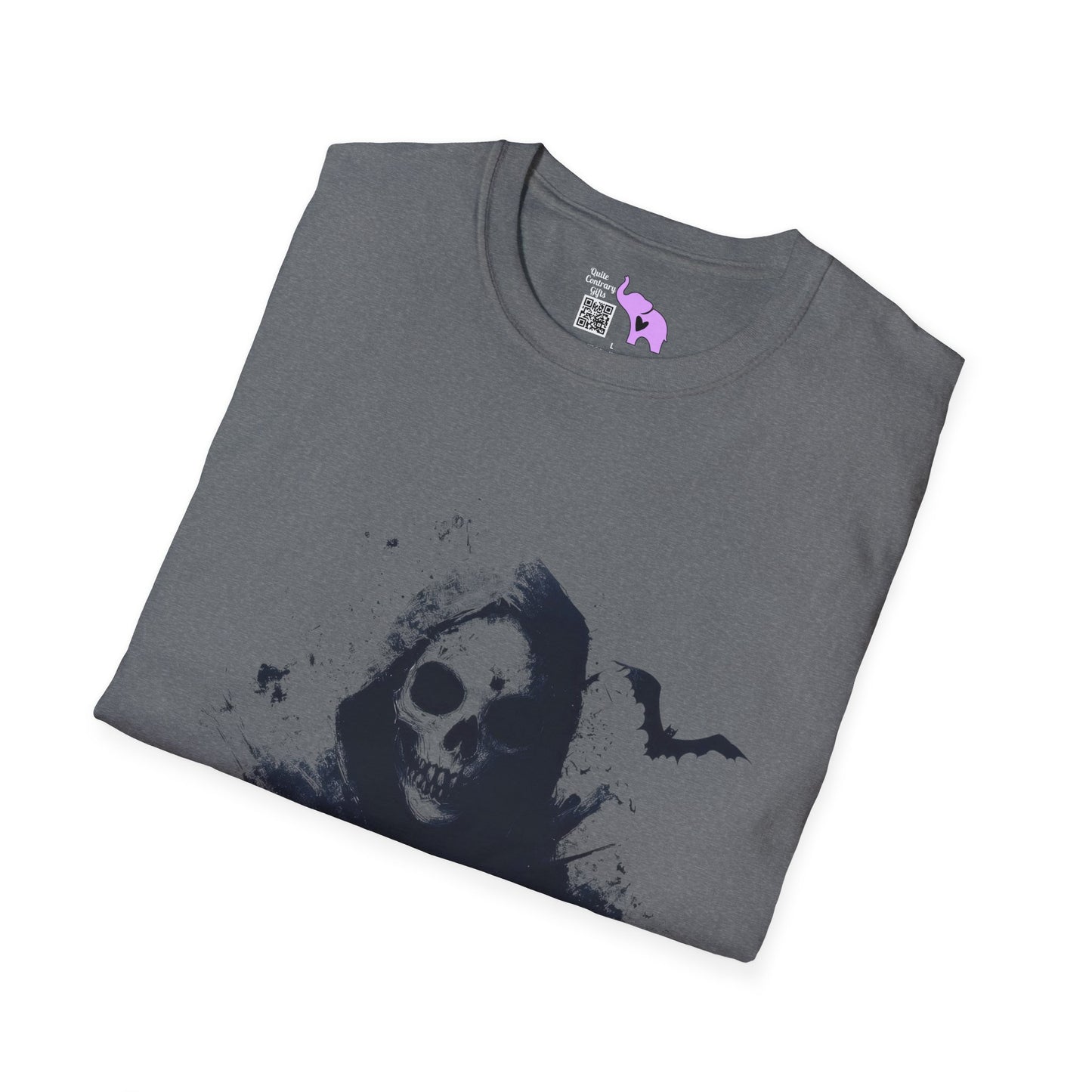 Creepy Death Skull Adult T-shirt