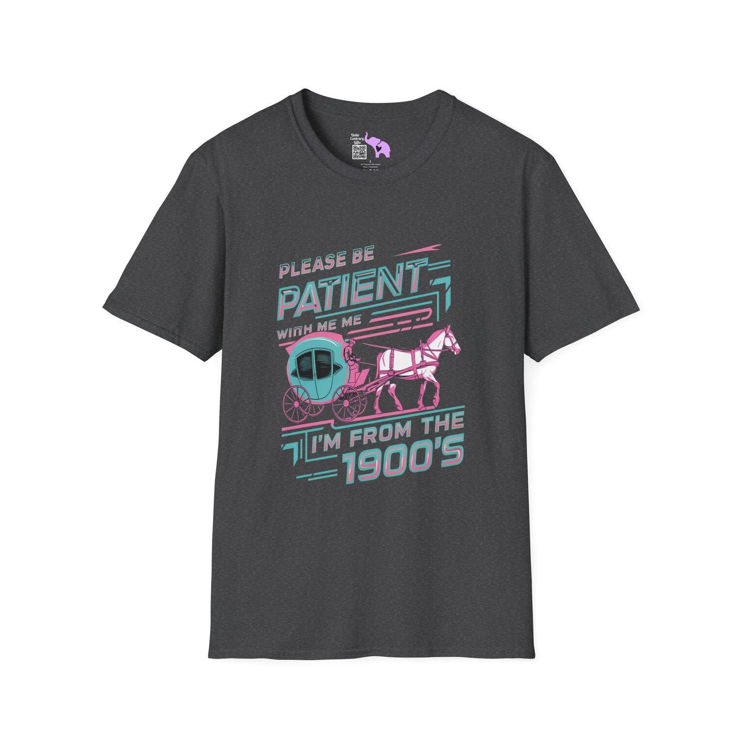 Please Be Patient With Me I'm From The 1900's (Colorful Retro) Adult T-shirt