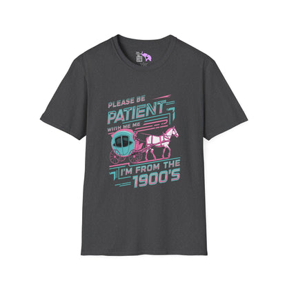 Please Be Patient With Me I'm From The 1900's (Colorful Retro) Adult T-shirt