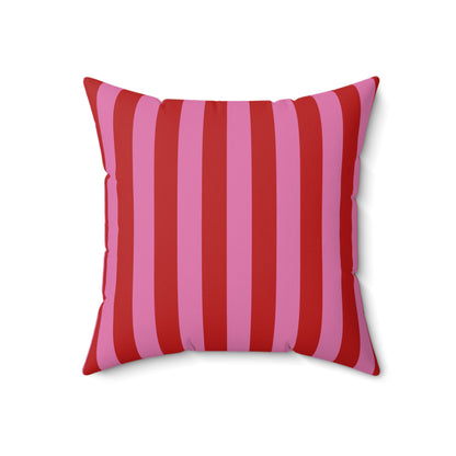 Be Mine Stripes Throw Pillow