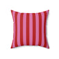 Be Mine Stripes Throw Pillow