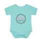Pink Milestone Wreath Onesie-Seven Months