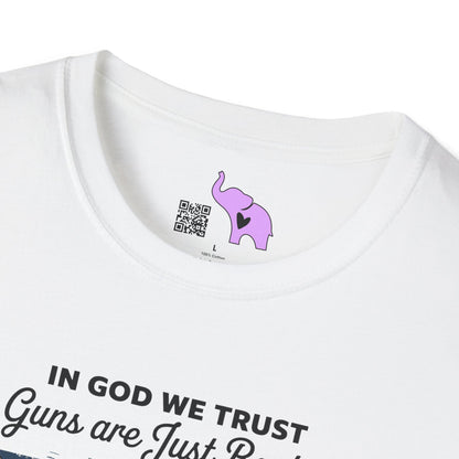 In God We Trust Guns Are Just Backup Adult T-shirt