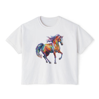 Dreamscape Stallion Women's Boxy Tee