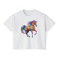 Dreamscape Stallion Women's Boxy Tee